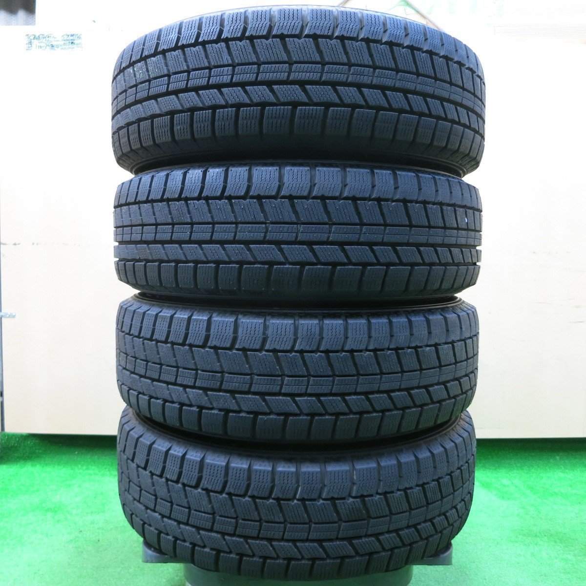 *送料無料*超バリ溝！22年！キレイ！ほぼ10分★スタッドレス 175/65R15 オートバックス ノーストレック N5 LEBEN PCD100/4H★3112413イス_画像5