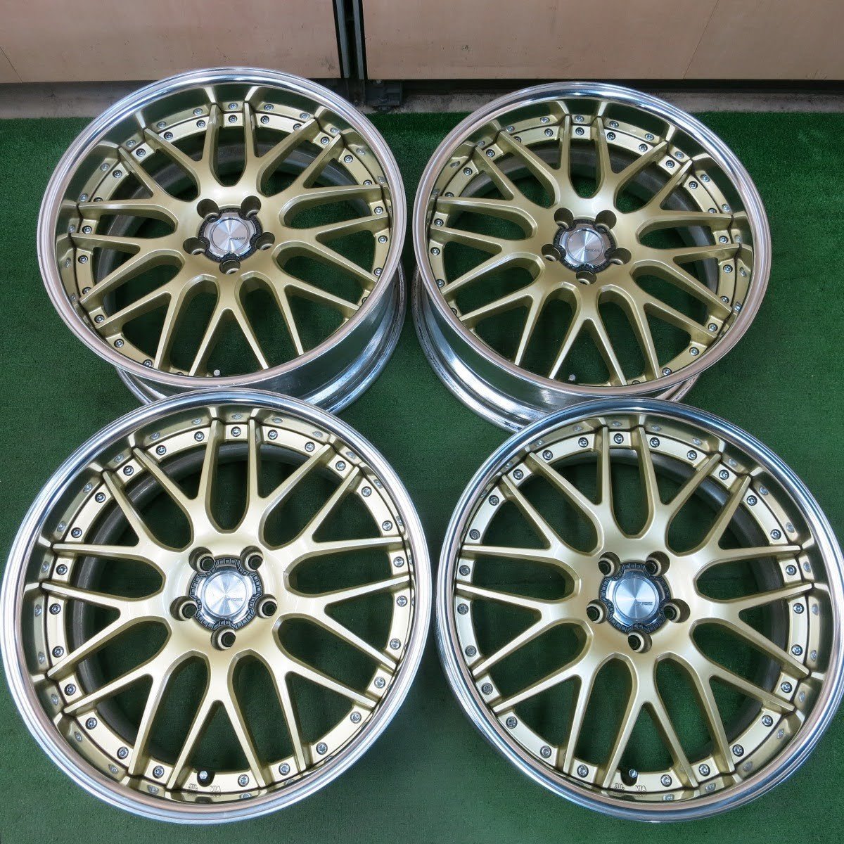 [送料無料]キレイ★WORK Lanvec LM1 20インチ ホイール 20×8.5J 20×9.5J ワーク ランベック PCD114.3/5H★3092601ヒホの画像1