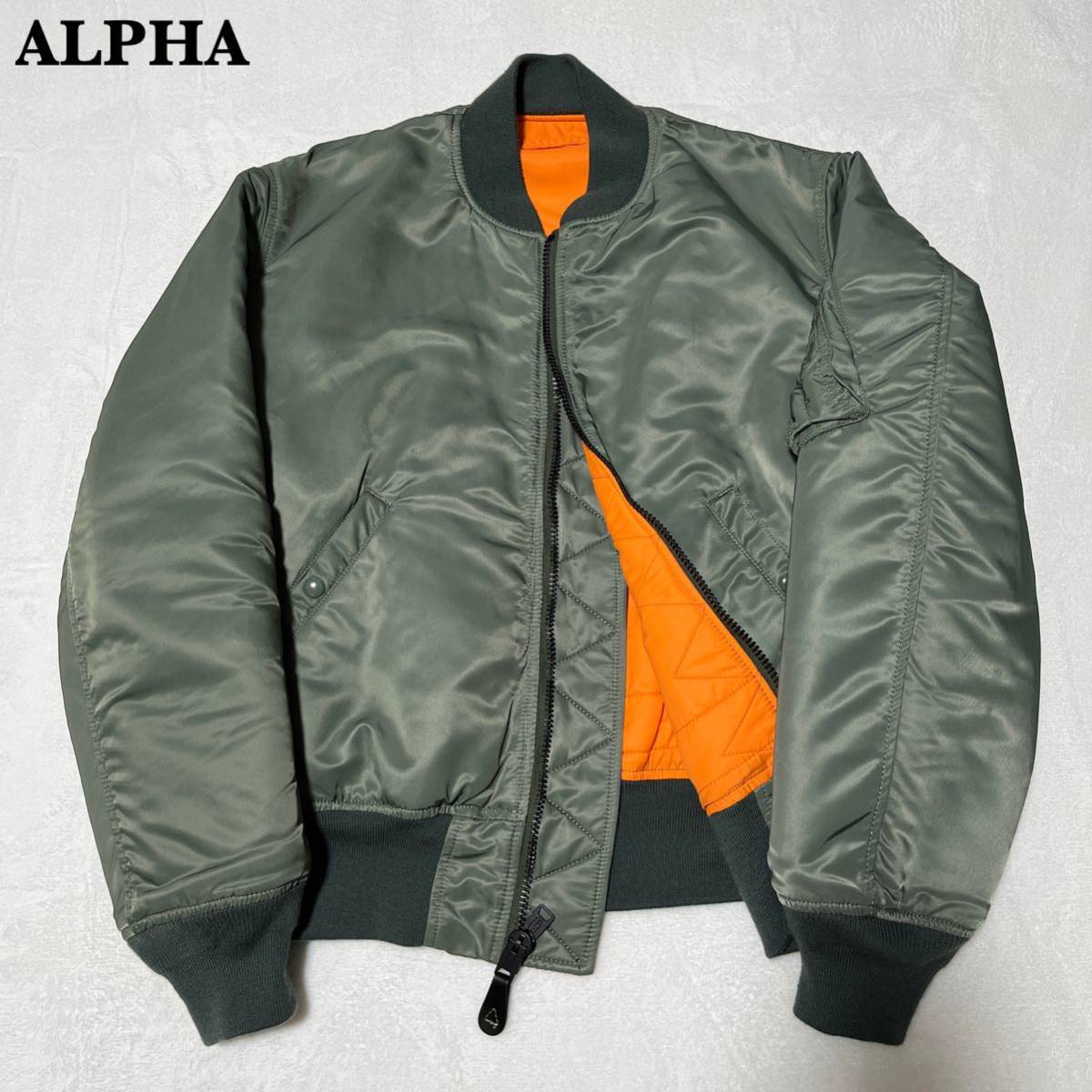 【極美品】希少 ALPHA INDUSTRIES 1968年復刻モデル MA-1_画像1