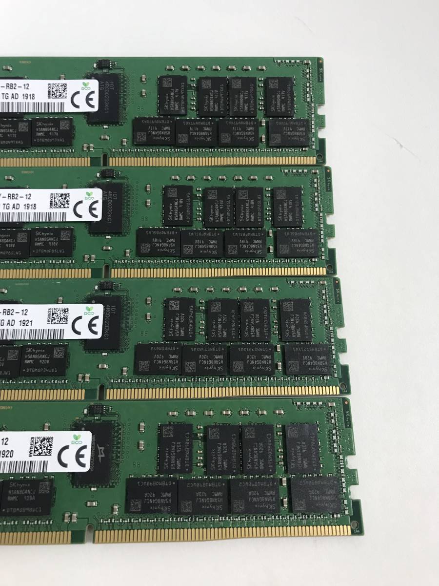 純正 SK hynix PC4-2933Y HMA84GR7CJR4N-WM 32GB 4枚セット 合計128GB PC4-2933Y RB2 12 RDIMM 2R×4 2_画像3