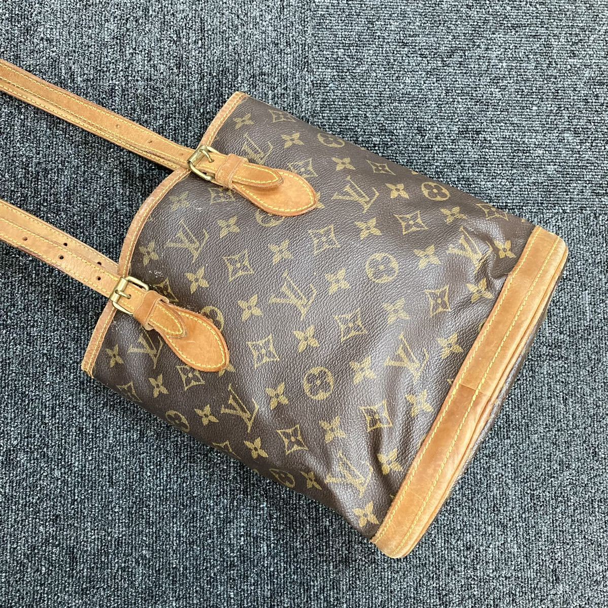 ★1円スタート★LOUIS VUITTON ルイヴィトンモノグラム プチバケット M42238 ショルダーバッグ バケットPM トートバッグ AR0937_画像5