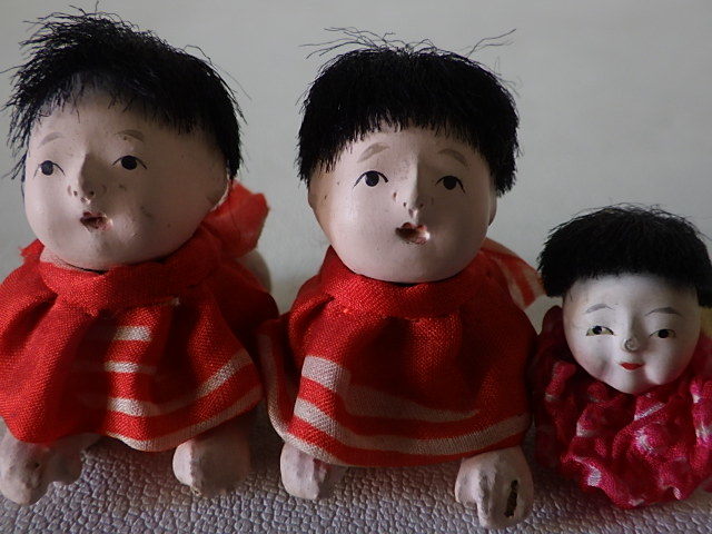 蔵出◆ 郷土玩具3 這子人形 はいはい ３点まとめて　日本人形 ◆ こけし 市松人形　アート 伝統工芸 オブジェ _画像10
