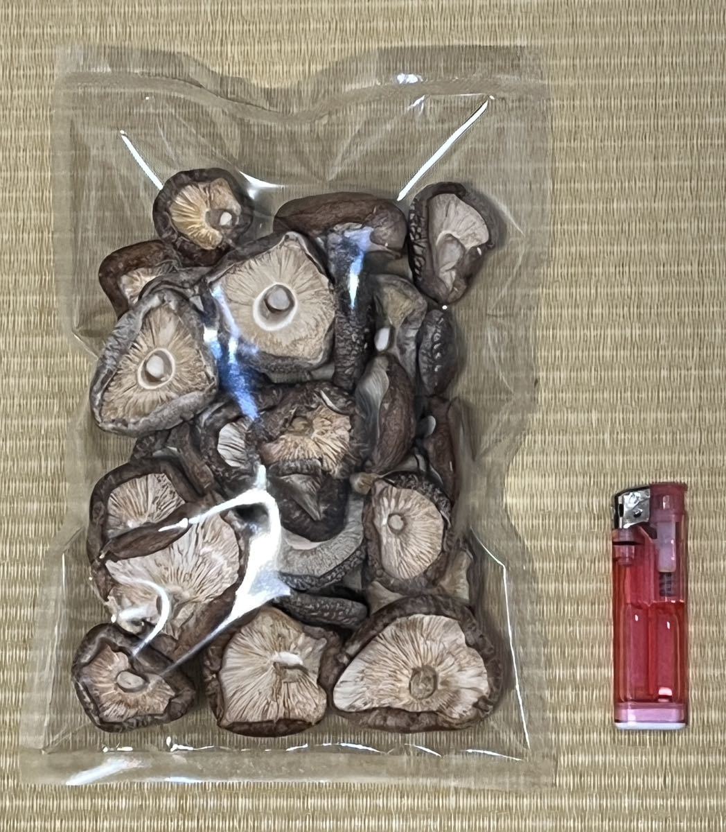 乾燥しいたけ　自家製　約100g 原木椎茸　無農薬　大きさ色々_画像2