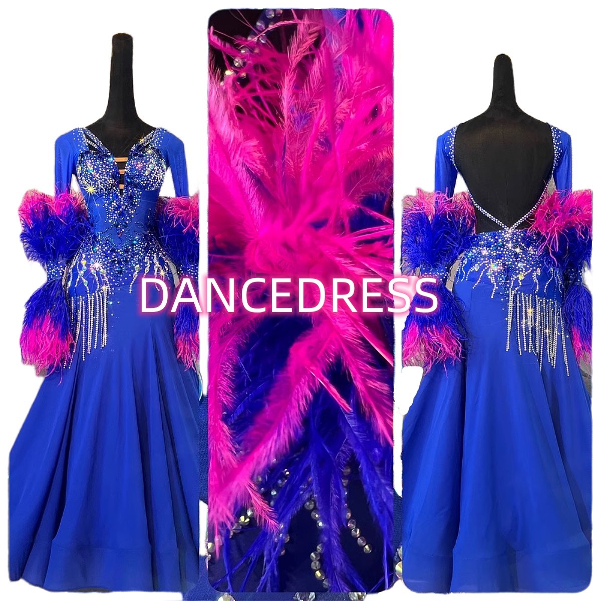 NEW 社交ダンスドレス・モダンドレス・スタンダードドレス オーダーメイド、サイズ撰択可 新品 最高品質modern-627
