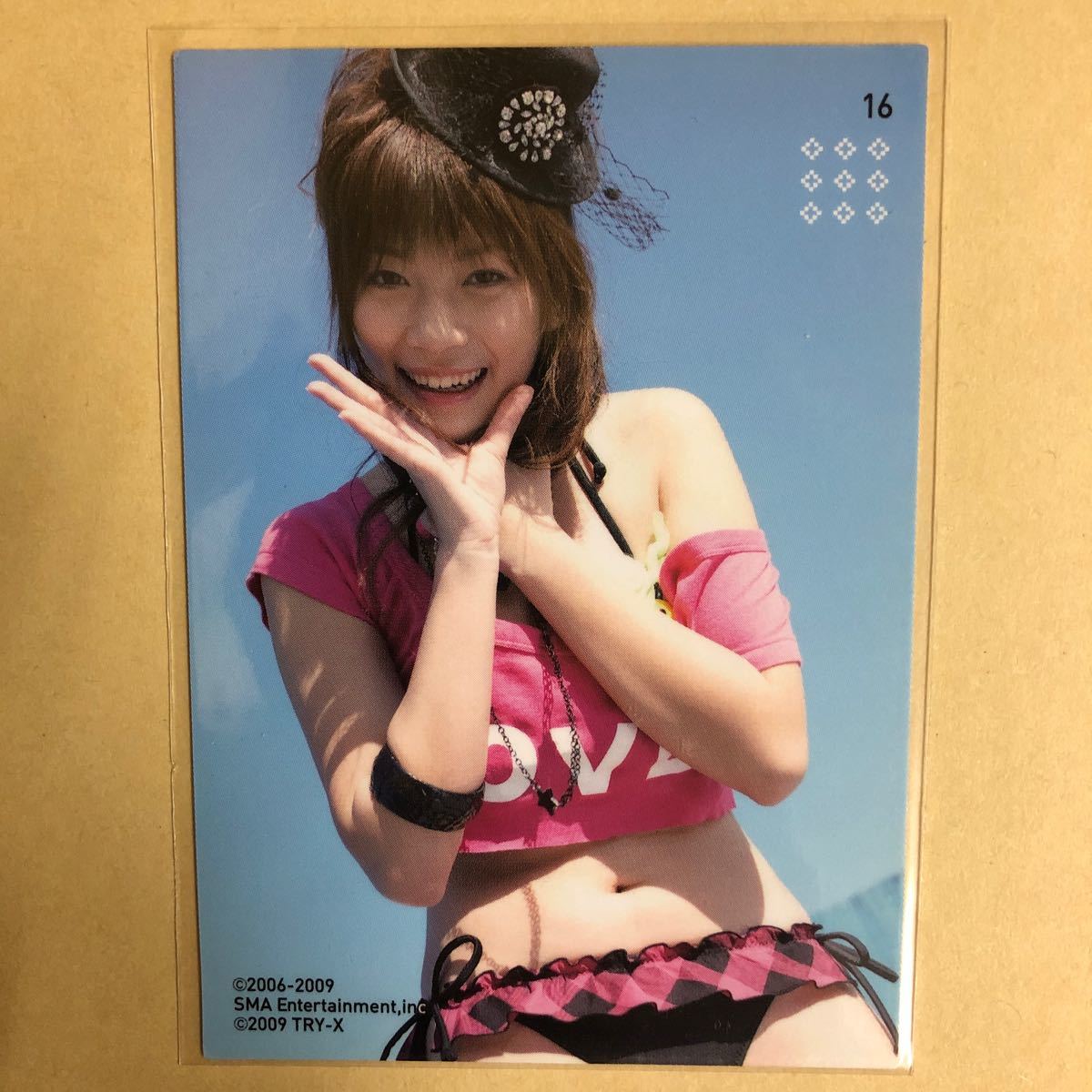 アイドリング!!! フォンチー 2009 TRY-X トレカ アイドル グラビア カード 水着 ビキニ 16 タレント トレーディングカードの画像1