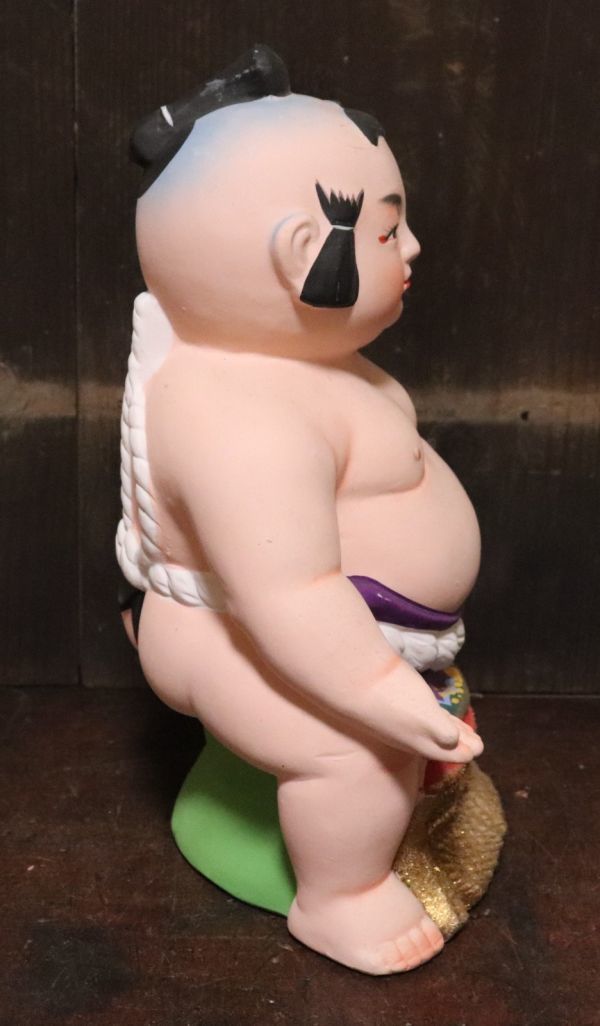 古そうな五月人形 とてもかっこいい相撲取りの人形 出世金時 金太郎 日本人形 ｎ536_画像7
