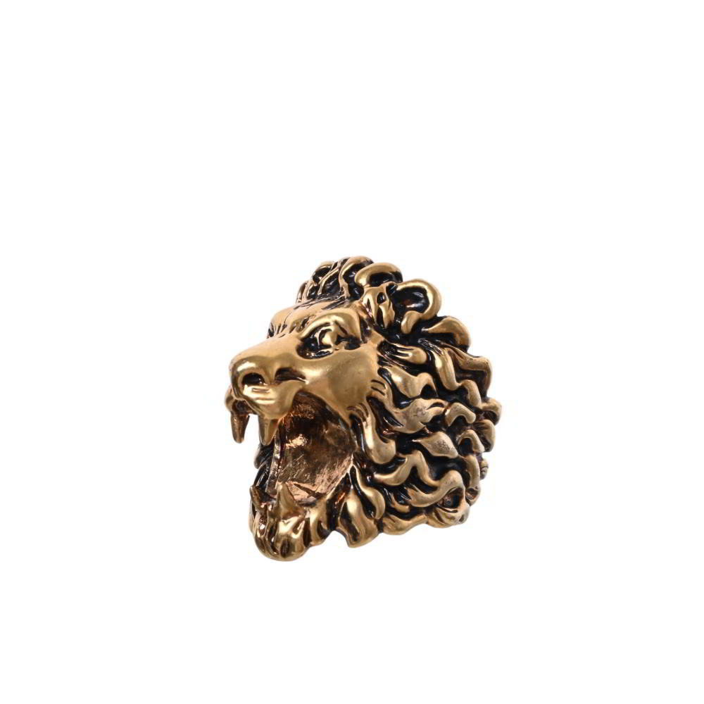 100%品質 6485円 GUCCI ライオンヘッド リング 15号 ゴールド グッチ その他