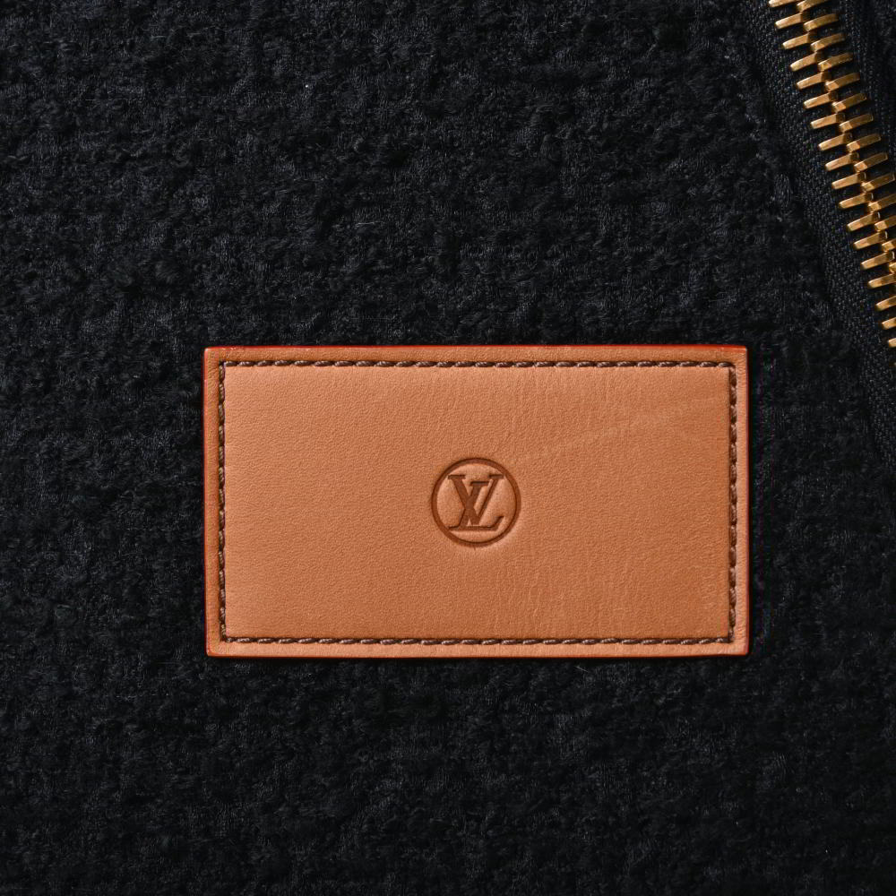  beautiful goods LOUIS VUITTON lining monogram wool off .sa-z jacket 34 black Louis Vuitton KL4BU2QL20