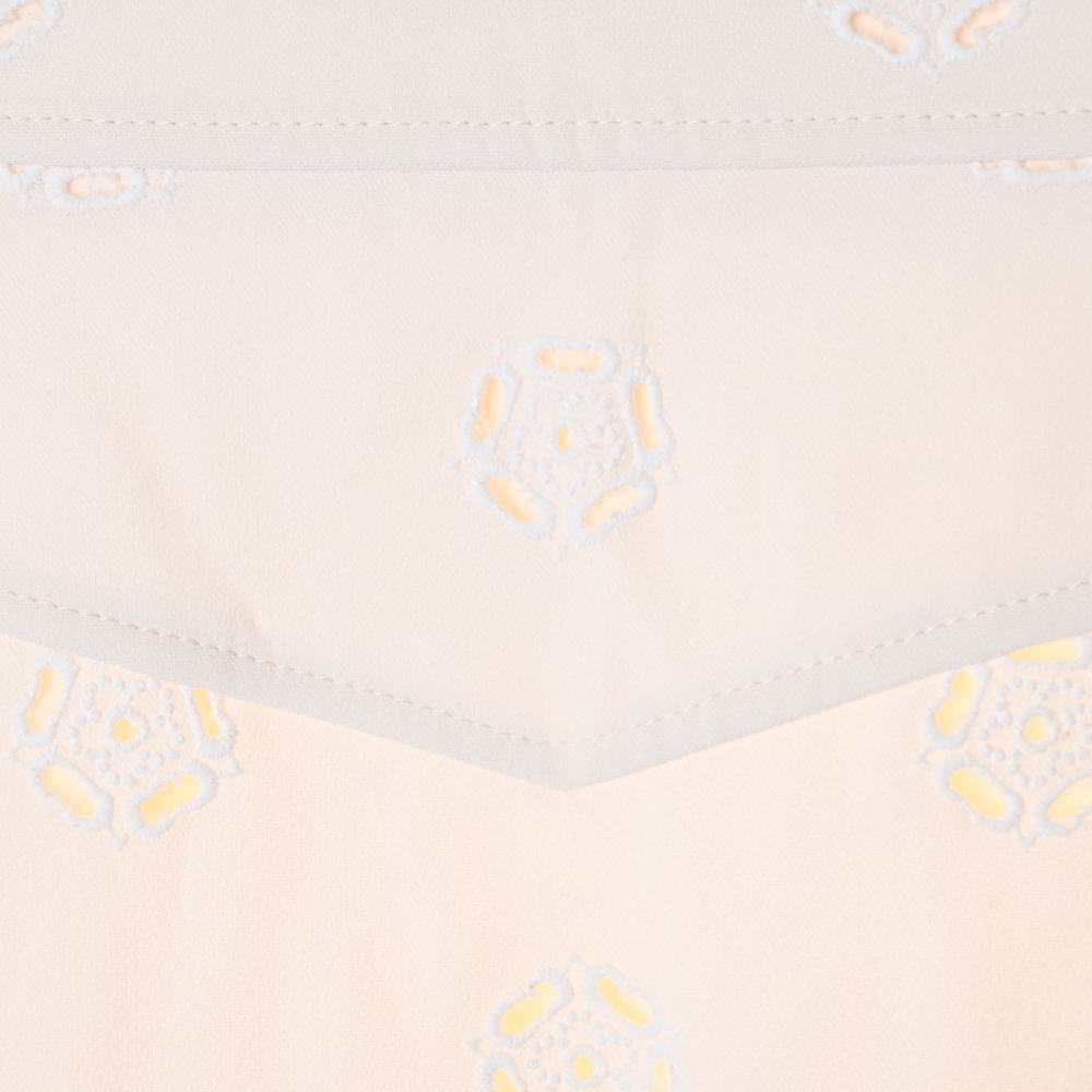 美品 Chloe フラワー イギリス刺繍 ロングスカート 36 ホワイト クロエ KL4BKHSC15_画像5