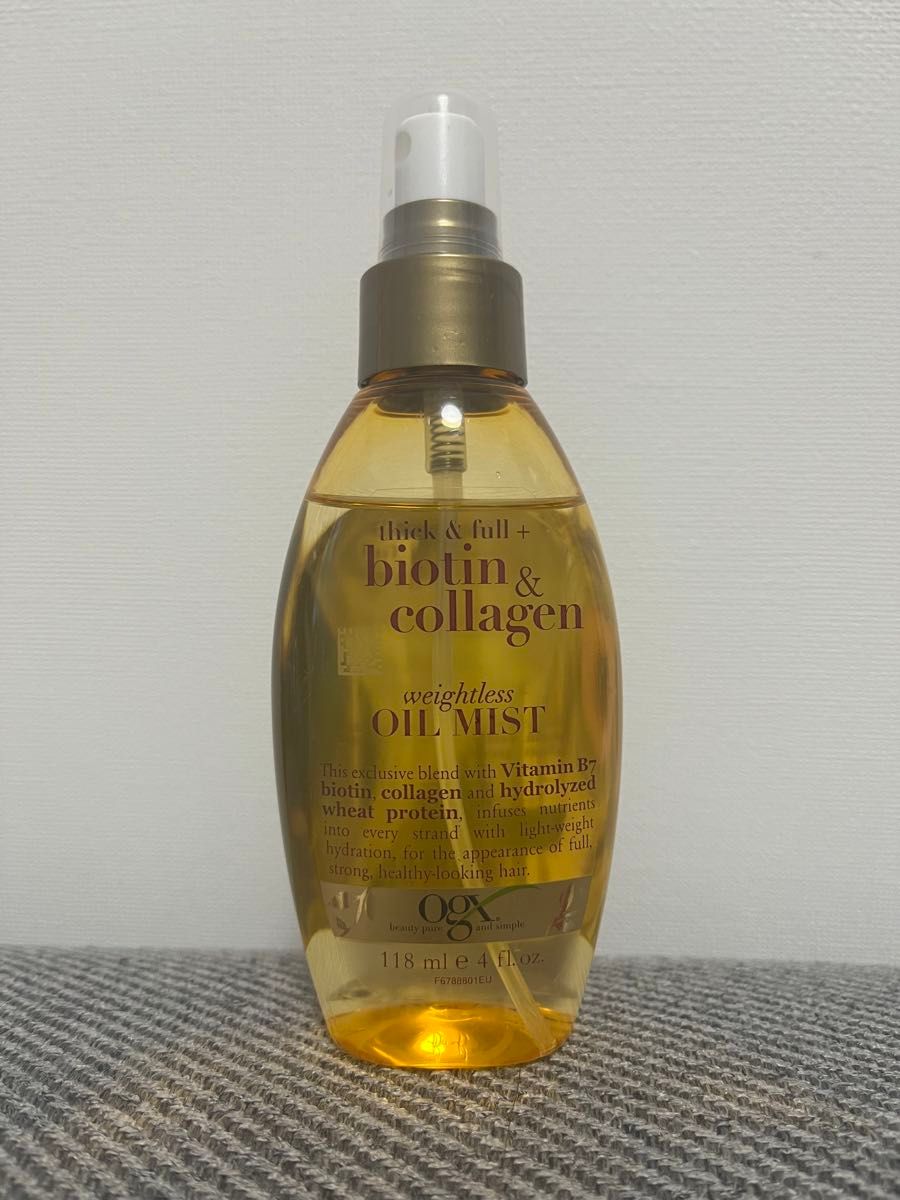 【新品】ogxビオチン&コラーゲンオイルミスト！Thick & Full Biotin&Collagen Oil Mist