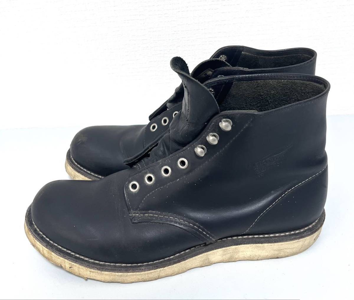 レッドウィング ブーツ ブラック ワークブーツ REDWING シューズ 8165 USA10 28cm_画像4