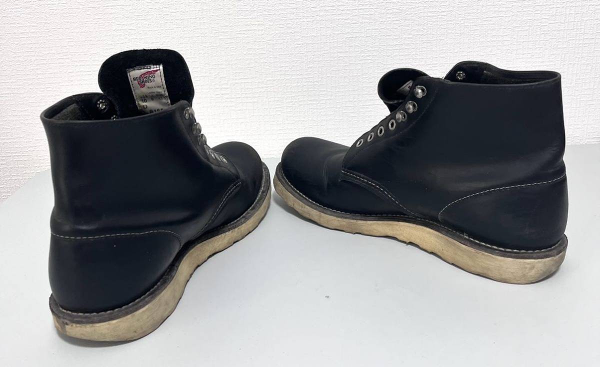 レッドウィング ブーツ ブラック ワークブーツ REDWING シューズ 8165 USA10 28cm_画像7