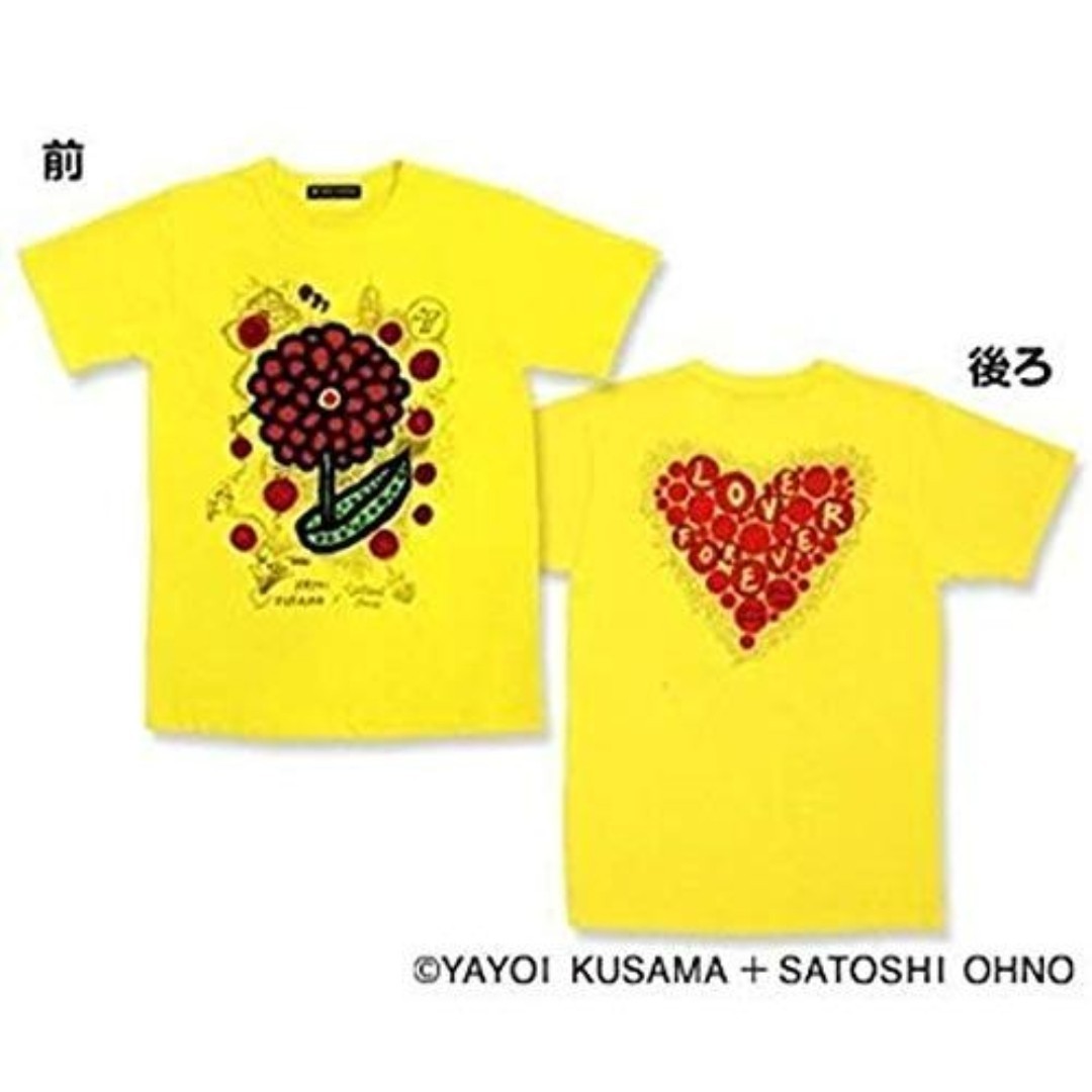 嵐 24時間テレビ 36 2013年 草間彌生×大野智デザイン チャリTシャツ 黄色 イエロー Mサイズ (黄色)_画像5