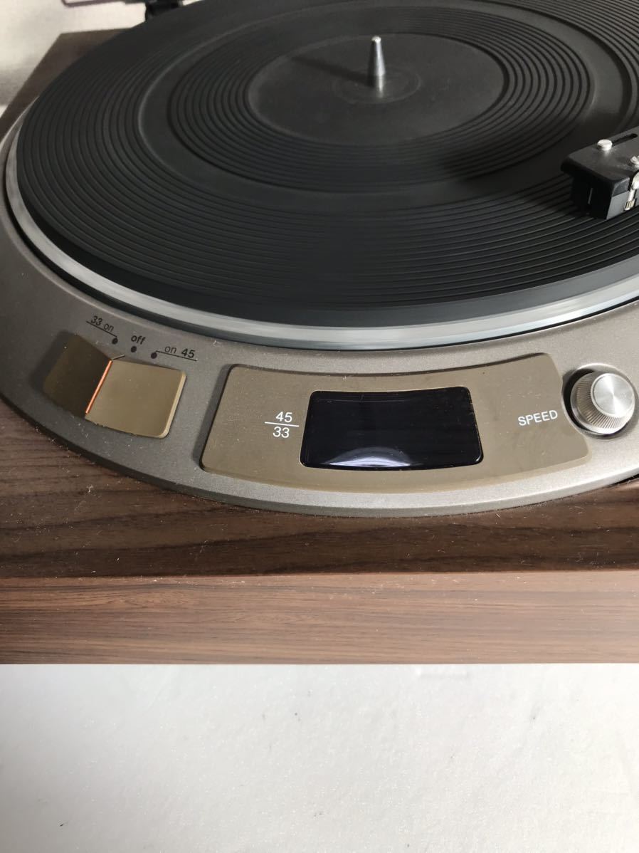 DENON デノン レコードプレーヤー DP-1600 ターンテーブル　通電確認済み　日本コロムビア株式会社　当時物　オーディオ_画像5