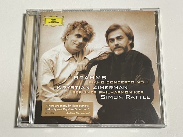 CD『ブラームス:ピアノ協奏曲第1番 クリスチャン・ツィメルマン サイモン・ラトル ベルリン・フィルハーモニー管弦楽団』の画像1