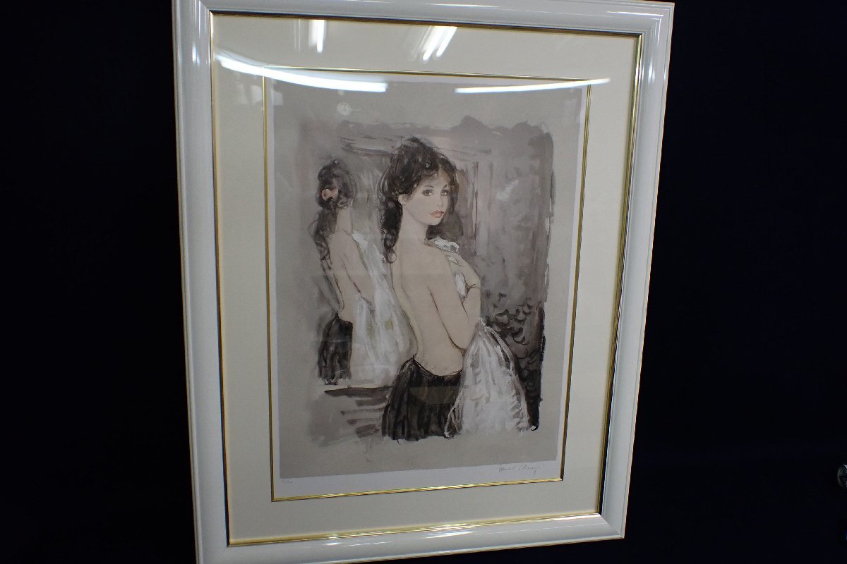 ☆121503 ベルナール・シャロワ（Bernard Charoy） 絵画 人物画 女性画