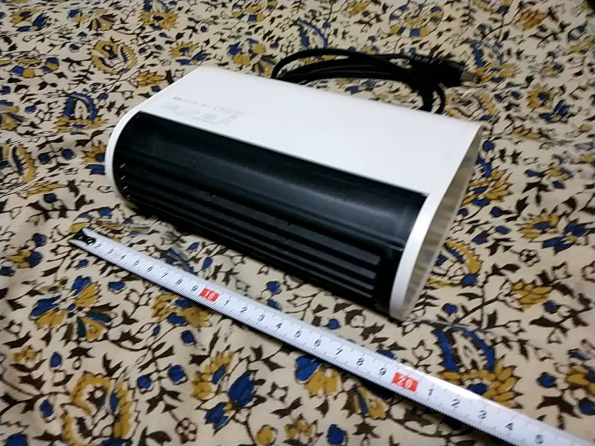 □小型電気セラミックファンヒーター 500W□DH-QN06 ホワイト 白□動作