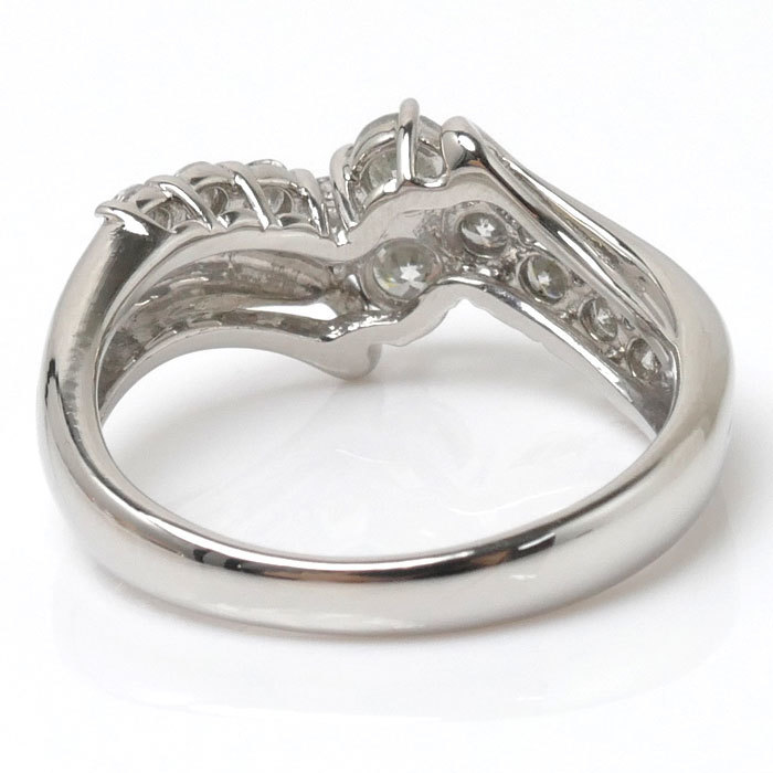 Seiko Jewelry セイコージュエリー Pt900プラチナ リング・指輪 ダイヤモンド0.71ct 11.5号 5.6g レディース 中古 美品の画像4
