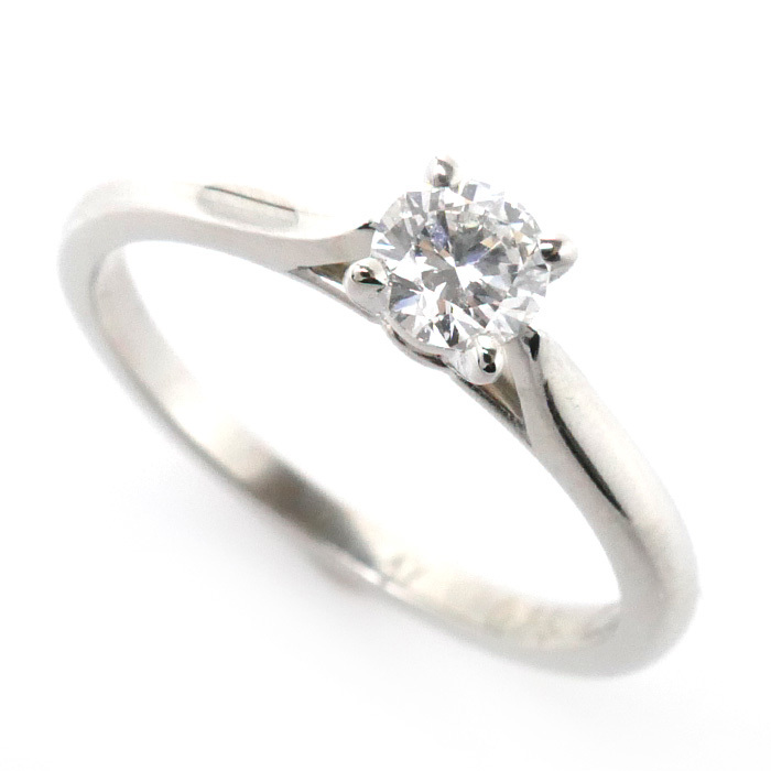 全品送料0円 2.4g 47 7号 ダイヤモンド0.25ct リング・指輪 ダイヤ 1895 ソリテール Pt950プラチナ カルティエ CARTIER レディース 美品 中古 プラチナ