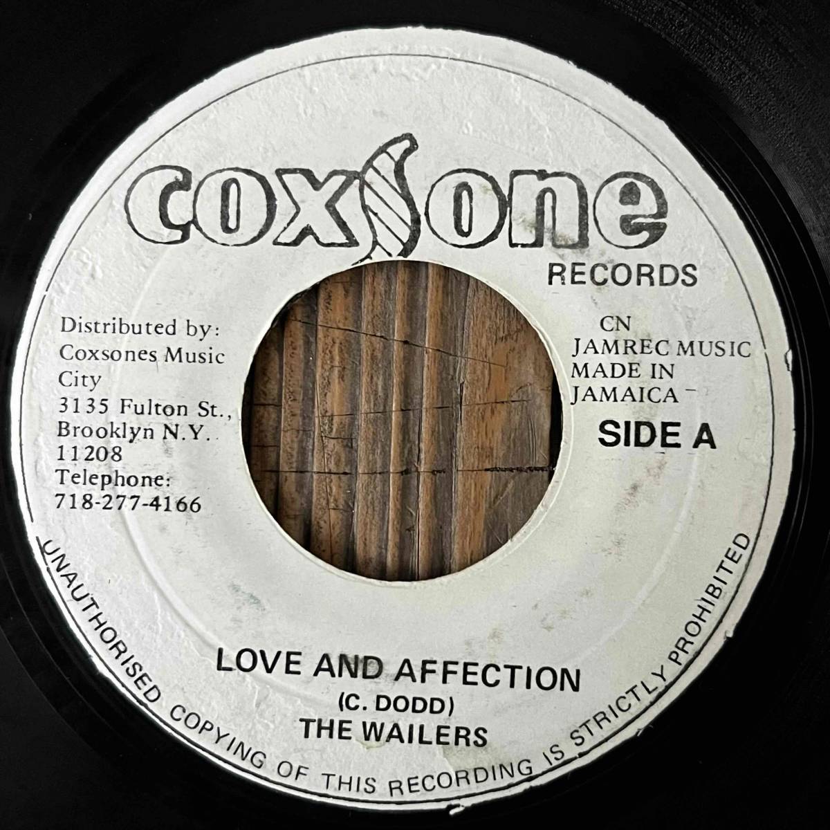 ★1965！初期名曲/代表曲！Bob Marley！【The Wailers - Love And Affection / Teenager In Love】7inch Studio One / Coxsone JA Repress_画像1