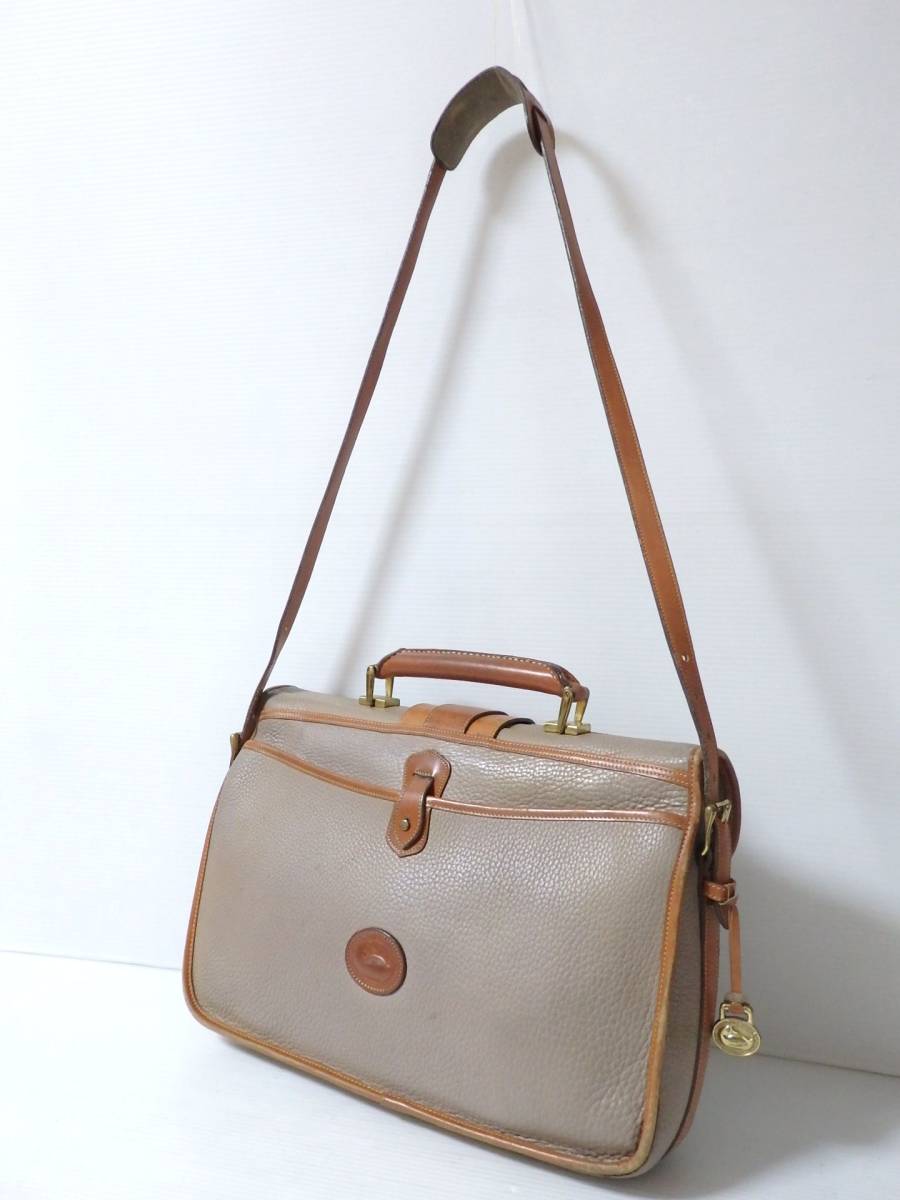 ＜本物 DOONEY&BOURKE ドゥーニー&バーク 2way ブリーフケース トートバッグ レザー 斜め掛け クロスボディ＞6.39.3　☆定形外1000円☆_画像10