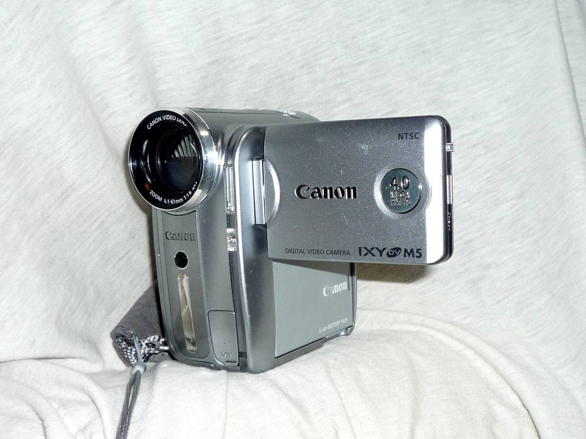 Canon デジタルビデオカメラ DM-IXY DV M5 ＿(バッテリー付)動作品_画像4