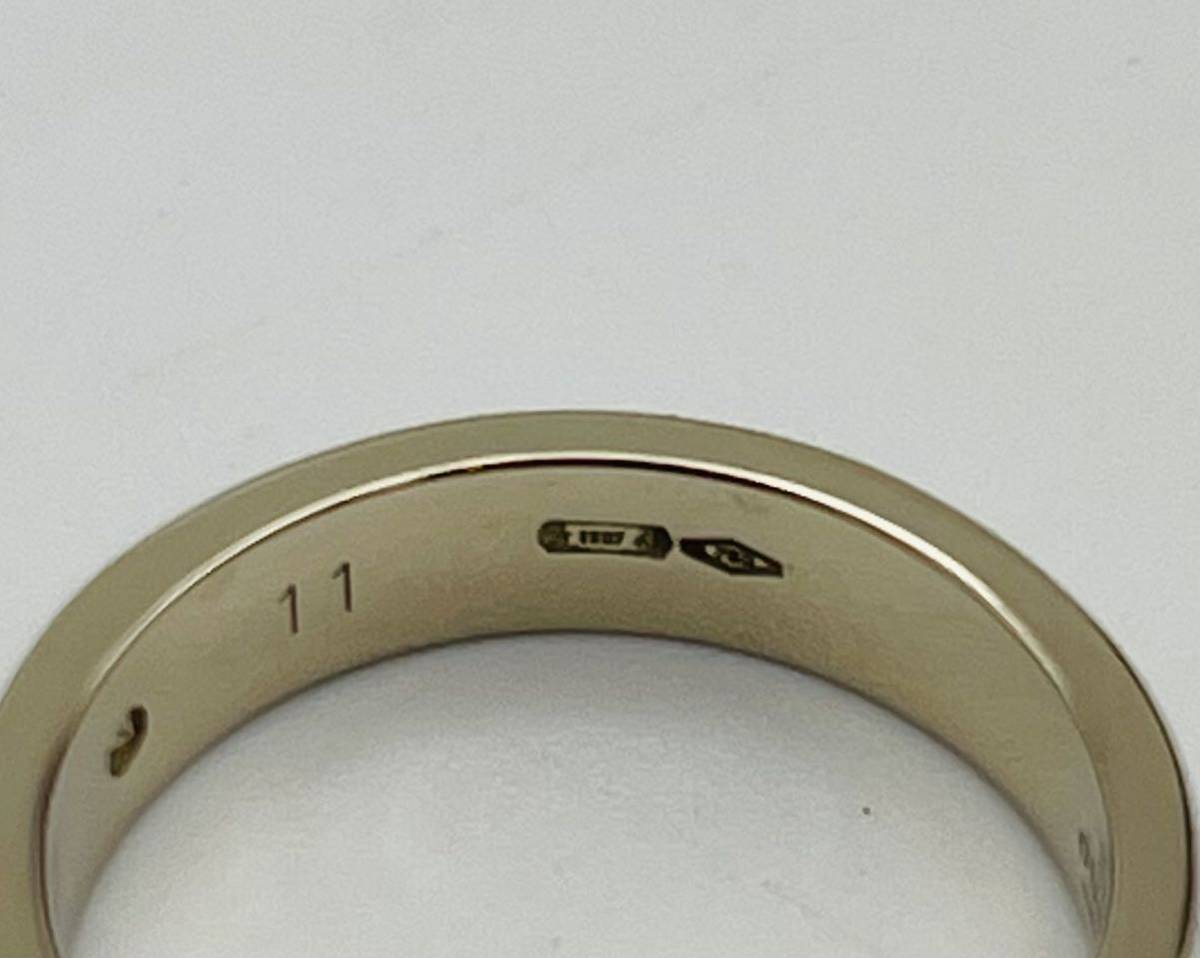 Gucci グッチ 18k 750 アイコン プリント リング イエローゴールド ダイヤモンド 指輪 アクセサリー サイズ表記11 重量約4.43g_画像8