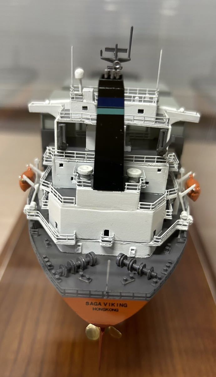 SAGA VIKING 小西製作所 KONISHI　1/500 船模型　完成品 ケース付き　中古品　破損箇所有_画像8