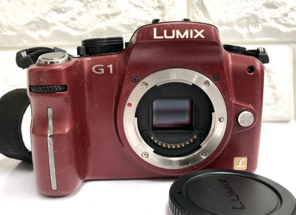 Panasonic パナソニック Lumix ルミックス G1 ミラーレス一眼 カメラ H-FS014045 H-FS045200 レンズ レンズフード バッテリー付 fah 12S062_画像2