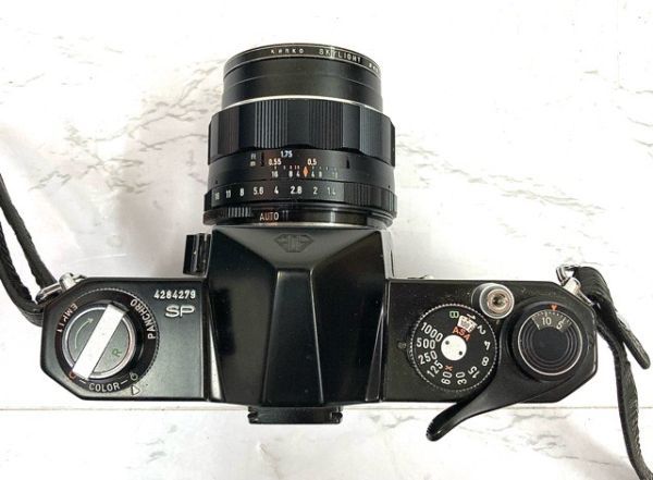 ASAHI PENTAX SPOTMATIC SP フィルムカメラ SMC TAKUMAR 1:1.4 50mm /1:3.5 28mm /SUPER KOMURA レンズ 動作未確認 fah 11A465_画像6