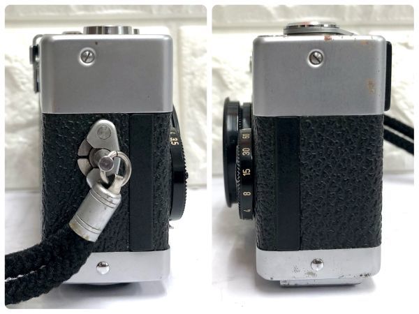 Rollei ローライ 35 コンパクトフイルムカメラ Tessar 3.5/40 レンズ ストロボ、ケース付 動作未確認 fah 12S051_画像6