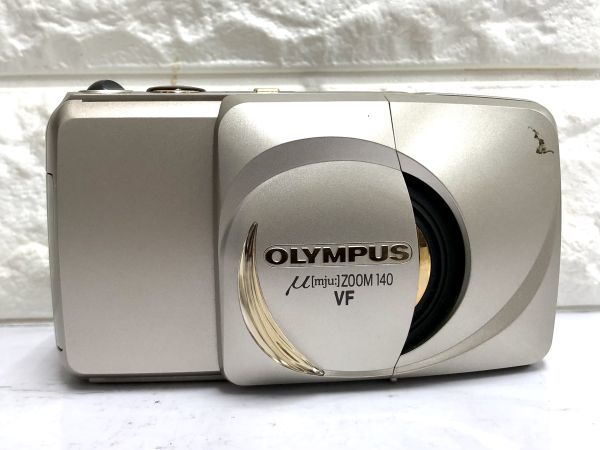 OLYMPUS オリンパス μ[mju:] ZOOM 140 VF フィルムカメラ コンパクトカメラ 通電確認済 ケース付 fah 1H705S_画像2