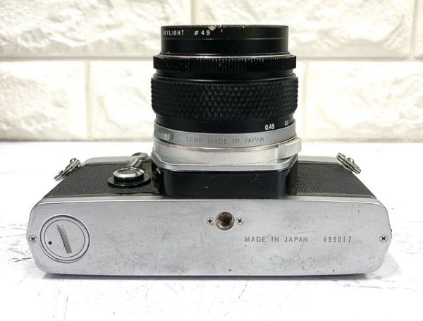 OLYMPUS オリンパス OM-1 フィルムカメラ+OM-SYSTEM G.ZUIKO 1:1.4 f=50mm+レンズ2本他備品 シャッターOK fah 12A553_画像7