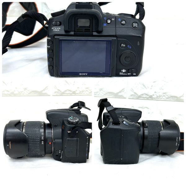 SONY ソニー α350 DSLR-A350 レンズ 28-300ｍｍ 1:3.5 -6.3/75-300mm 1:4.5(32)-5.6 他 通電のみ確認 中古 fah 12K523_画像4