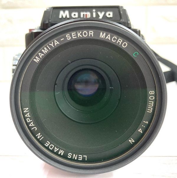 Mamiya M645 1000S マミヤ 中判 フィルムカメラ MAMIYA-SEKOR C 1:2.8 80mm/1:4 MACRO/ZOOM ULD 1:45 動作未確認 美品 fah 11A467_画像8