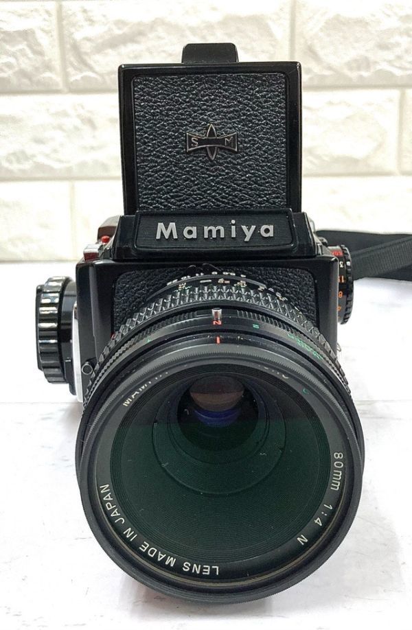 Mamiya M645 1000S マミヤ 中判 フィルムカメラ MAMIYA-SEKOR C 1:2.8 80mm/1:4 MACRO/ZOOM ULD 1:45 動作未確認 美品 fah 11A467_画像5