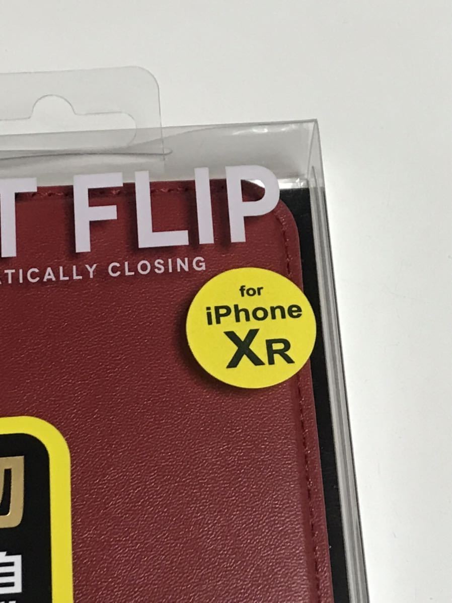 匿名送料込み iPhoneXR用カバー 手帳型ケース キャットフリップ レッド 赤色 RED CAT FLIP iPhone10R アイホンXR アイフォーンXR/VH4_画像2