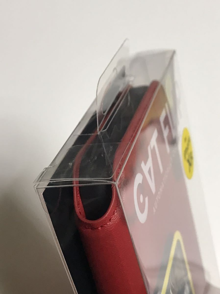 匿名送料込み iPhoneXR用カバー 手帳型ケース レッド 赤色 RED キャットフリップ CAT FLIP iPhone10R アイホンXR アイフォーンXR/VN7