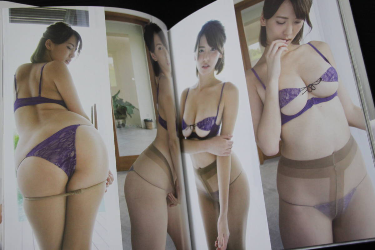 ＜sensational＞帯付、奈月セナファースト写真集、巨乳88Gカップ、マイクロビキニ、下着ランジェリー、お尻くい込み、四つん這い、半ケツ_画像7