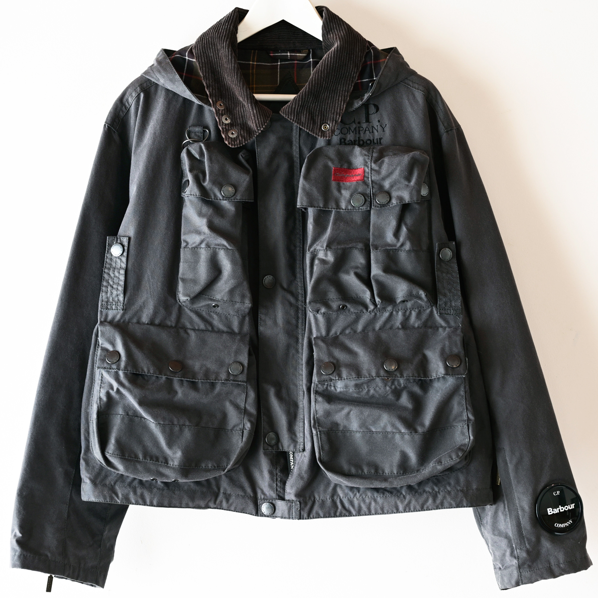 希少 Barbour × C.P. Company 50周年記念モデル La 500 Miglia Jacket グレー サイズM 2021AW / オイルドジャケット SPEY スペイ_画像1