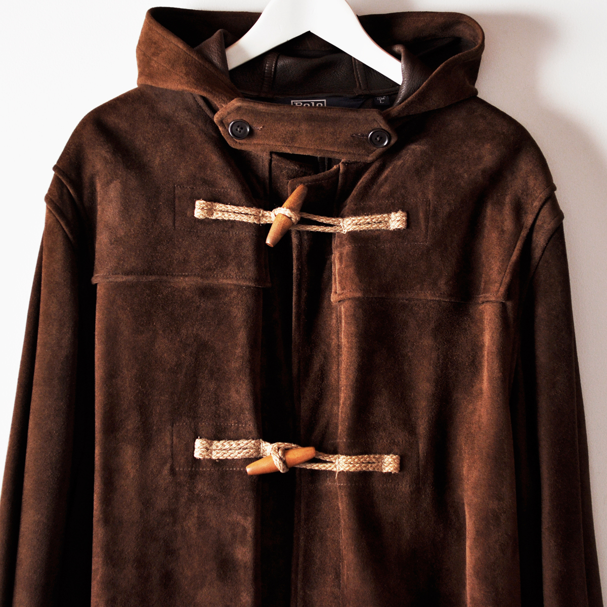 POLO RALPH LAUREN スウェード ダッフルコート L POLO by Ralph Lauren