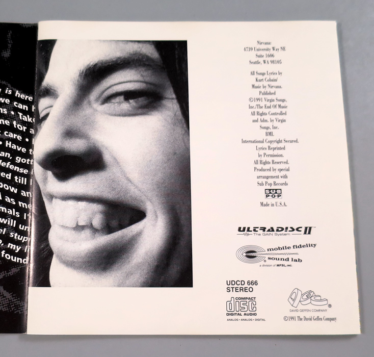 (GOLD CD) Nirvana 『Nevermind』 輸入盤 UDCD 666 ニルヴァーナ ネヴァーマインド MFSL (Mobile Fidelity Sound Lab)_画像4