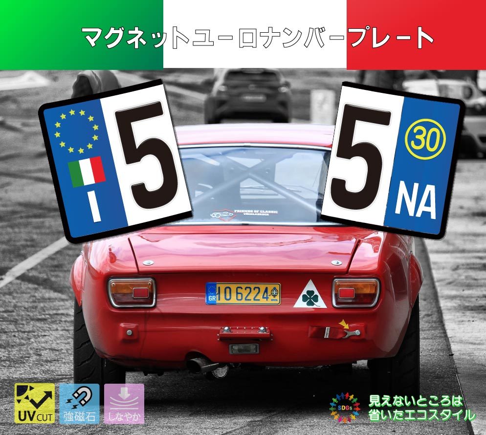 [ profitable rom and rear (before and after) 2 set ] Alpha Romeo Italy euro number plate custom-made is possible to choose 3 material new goods beautiful 