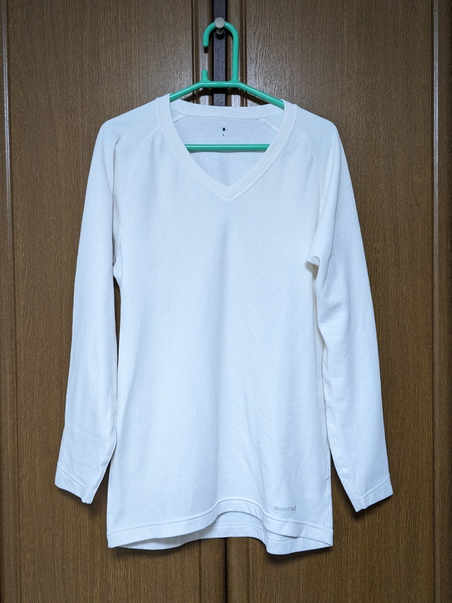 ☆★mont-bell モンベル ジオライン M.W.Vネックシャツ Men's #1107708 Lサイズ 2枚☆★_画像2