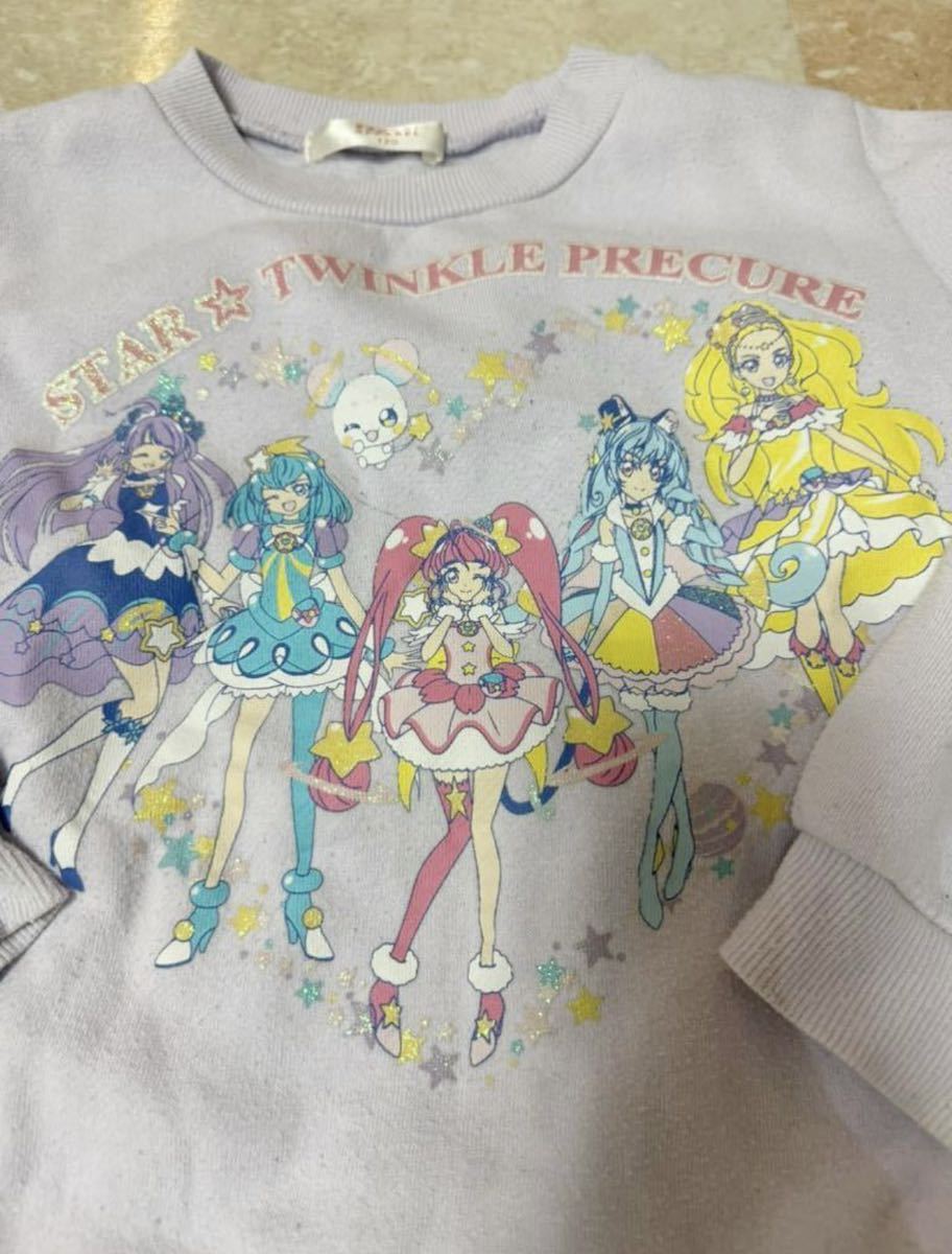 パジャマ サイズ120アニメ キャラクター プリ キュア ツインクルプリキュア バンダイ STAR TWINKLE PRECURE 子供 キッズ 女の子 _画像2