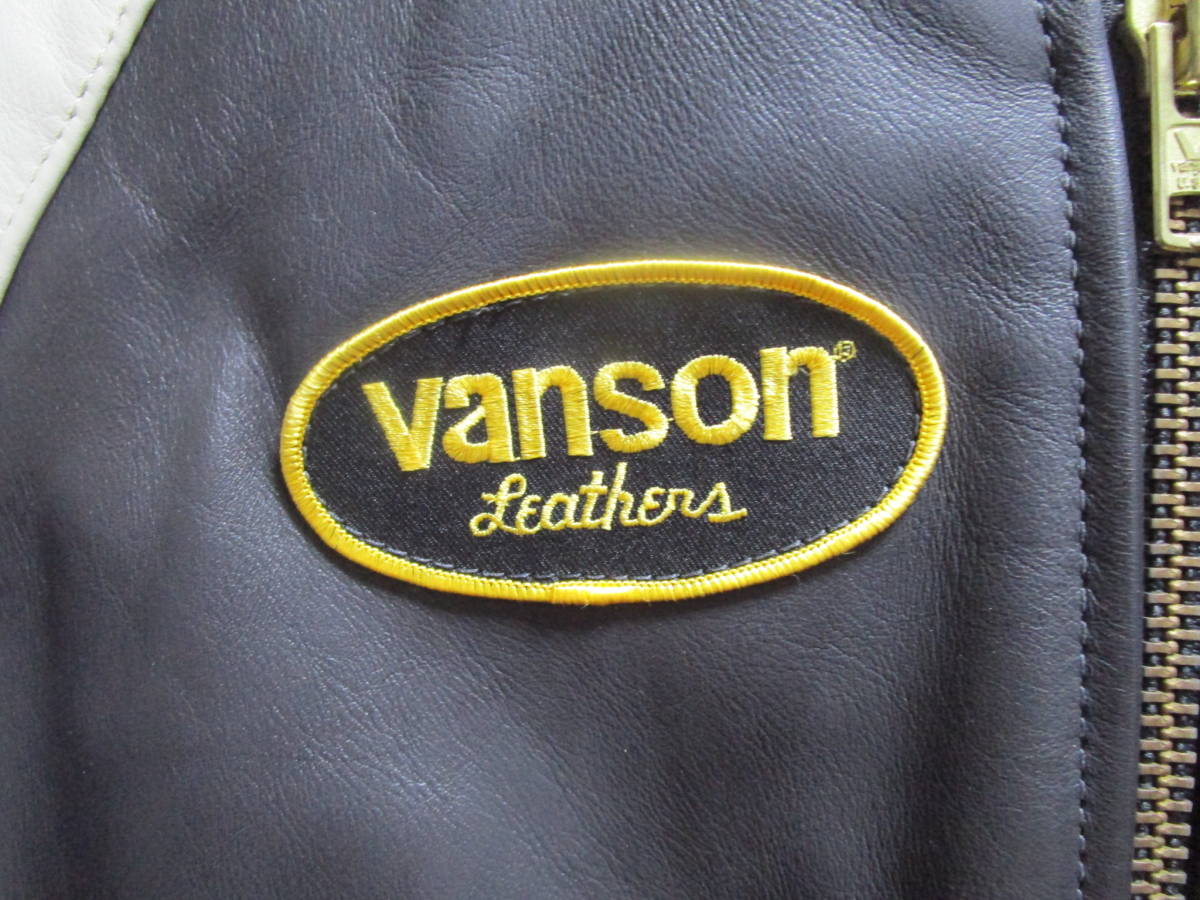 VANSON TJV レザージャケット 42インチ 中古美品！！ _画像3