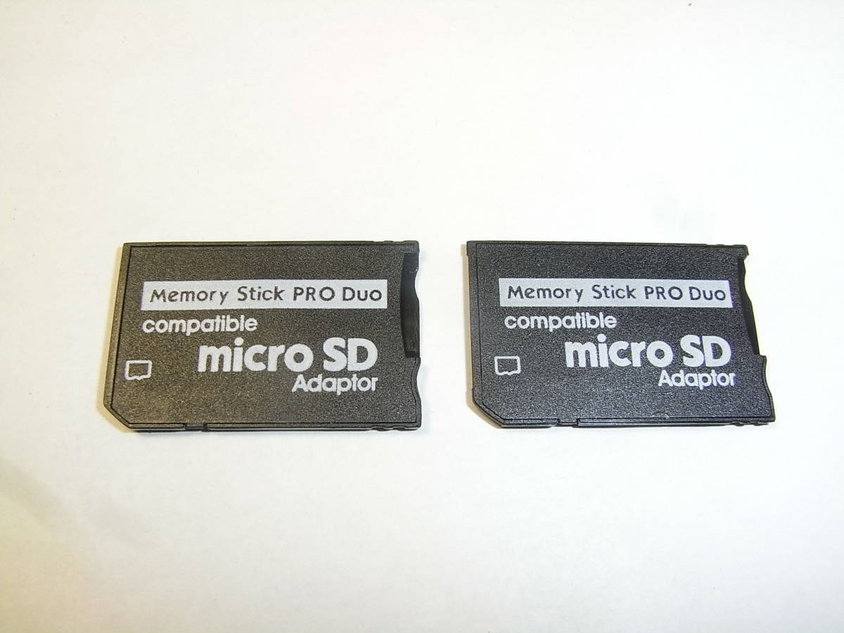 microSD→メモリースティック Pro Duo 変換アダプタ/2枚セット/送料無料_画像1