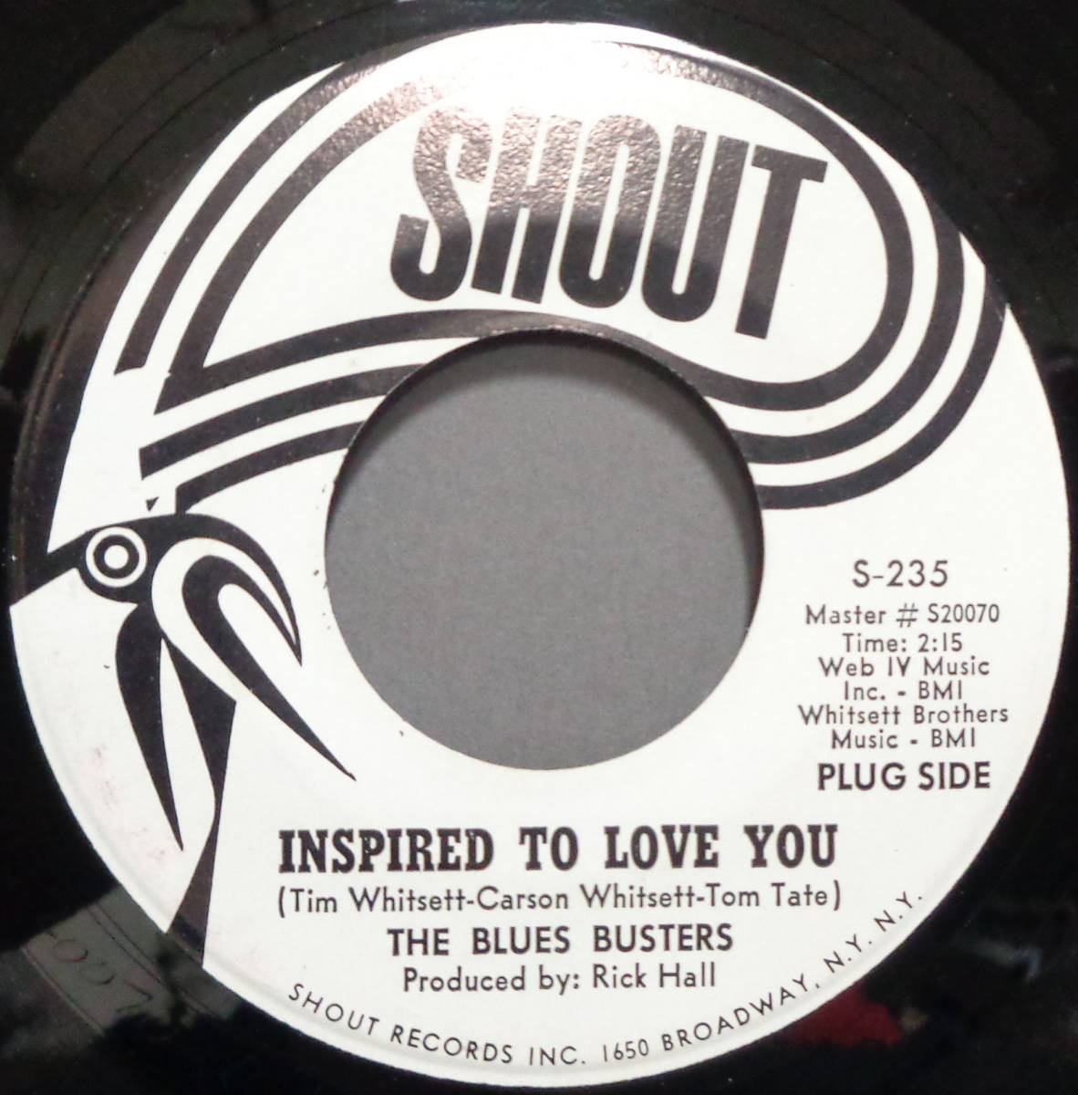 【SOUL 45】BLUES BUSTERS - INSPIRED TO LOVE YOU / I CAN'T STOP (s231228032) *fame録音_画像1