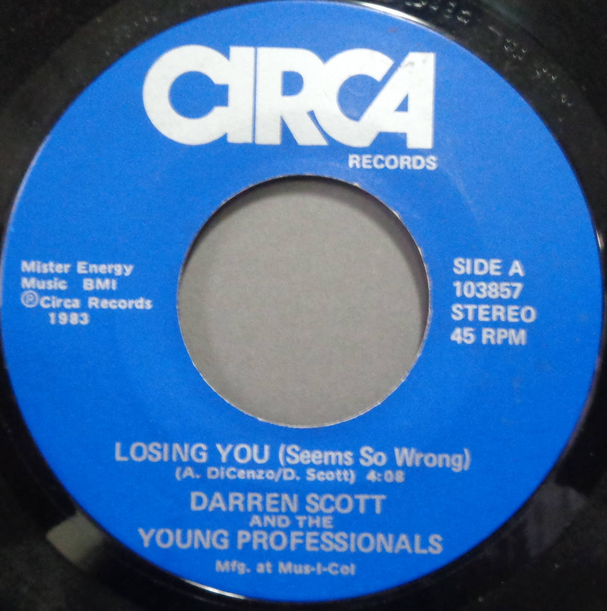 【SOUL 45】DARREN SCOTT & THE YOUNG PROFESSIONALS - LOSING YOU / DANCE IN THE DARK (s231223001)