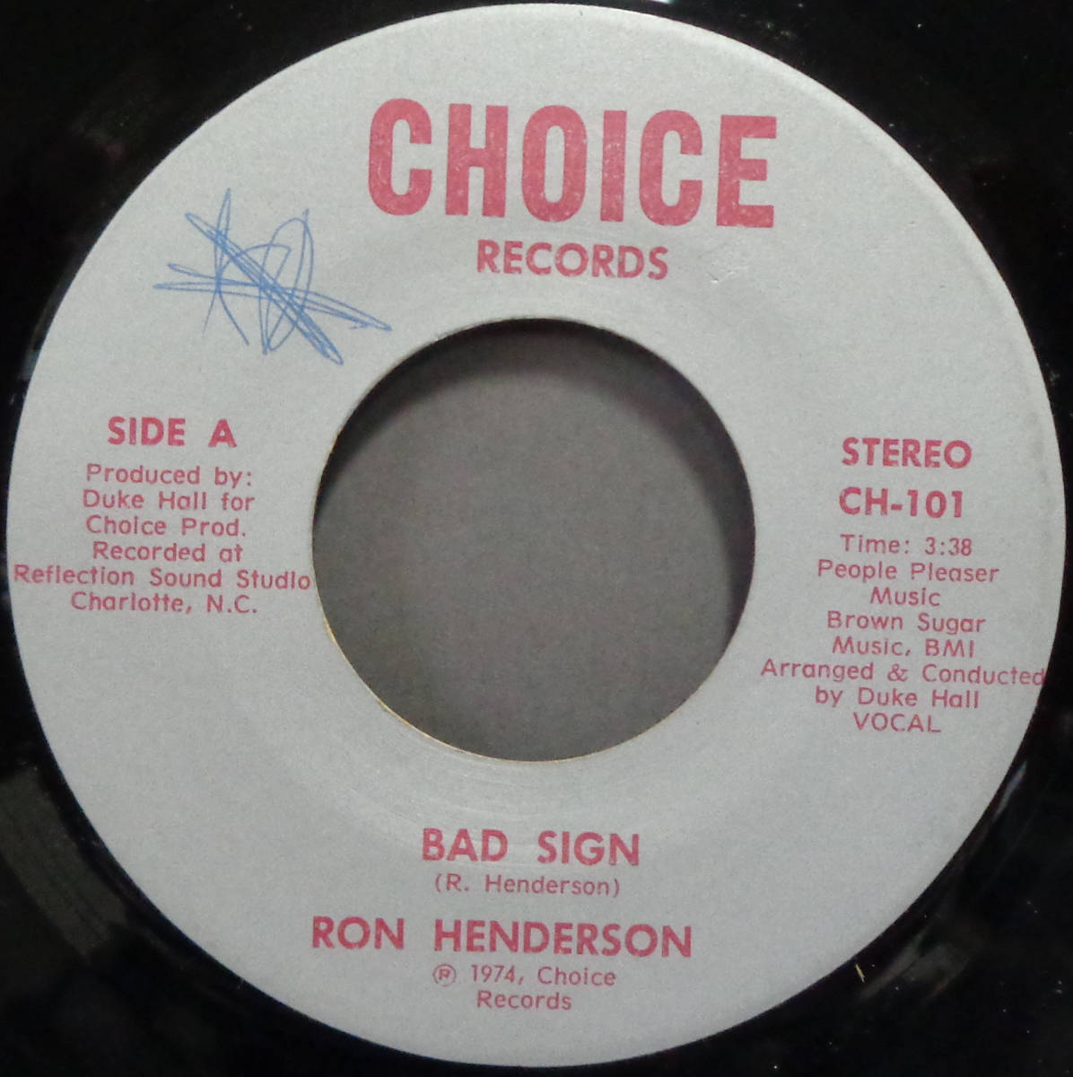 【SOUL 45】RON HENDERSON - BAD SIGN / (INSTR.) (s231208041) _画像1